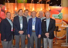 Proud team of Tom Lange / Seven Seas. From left to right: Tracy Wood, Greg Thorne, Bill Weyland, Greg Reinauer, Mark Krauter and Rock Gumpert.